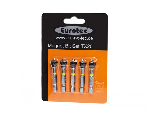 Magnet Bit Set TX15, 50mm braun (5 Stück)